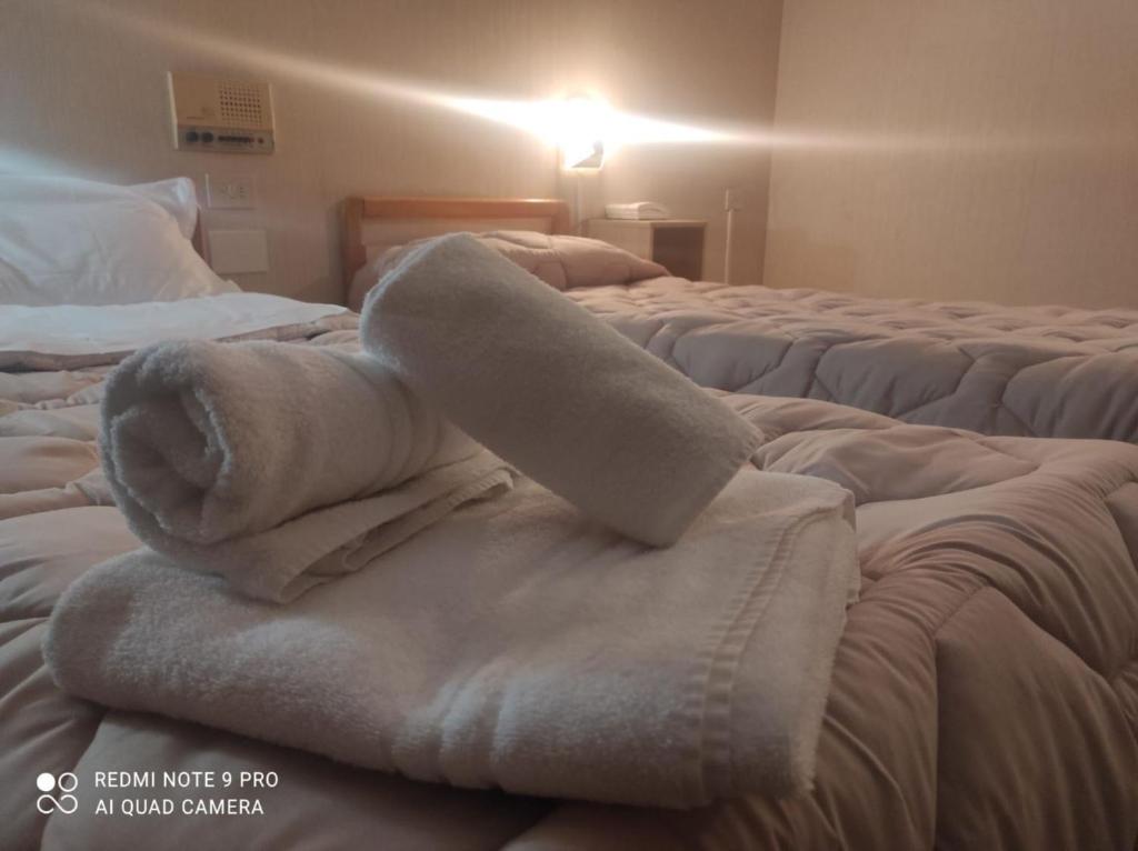 Postel nebo postele na pokoji v ubytování Hotel Centrale