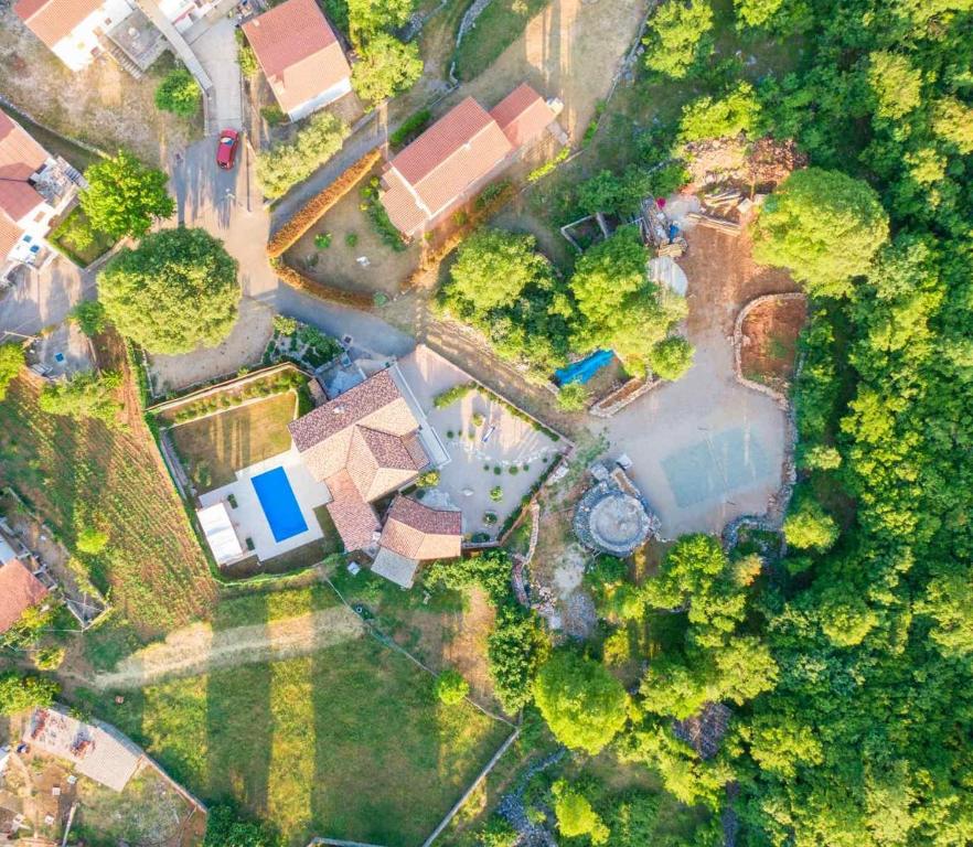 Pohľad z vtáčej perspektívy na ubytovanie Villa Campiello heated pool