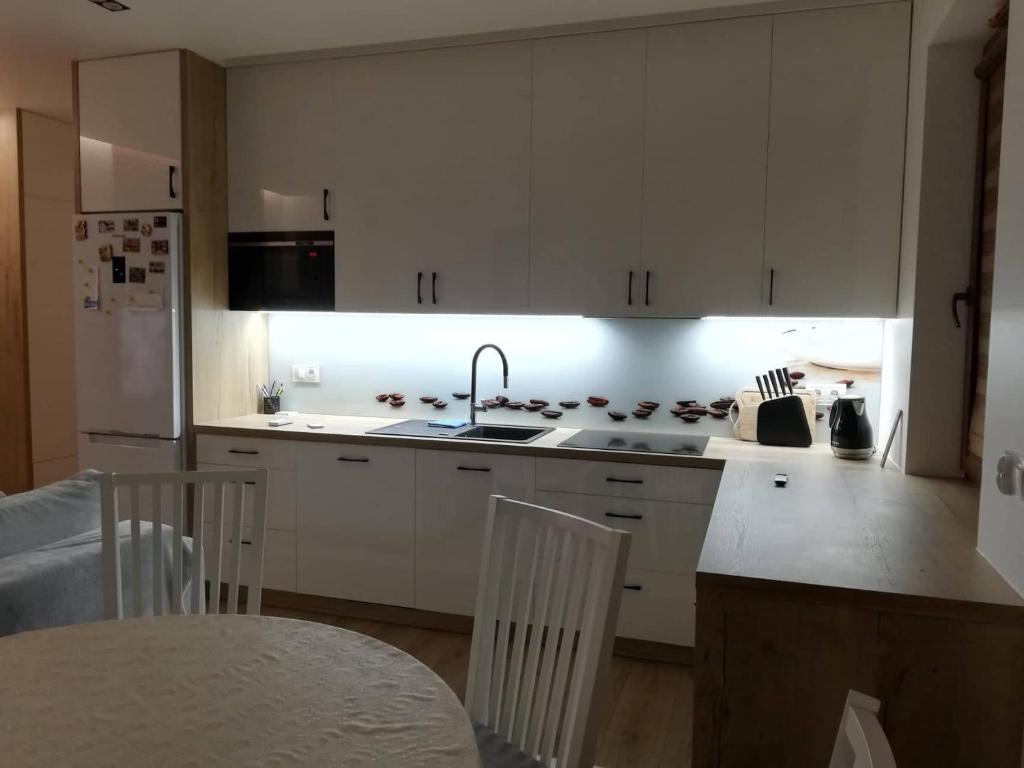Kuchyňa alebo kuchynka v ubytovaní Apartament LUX