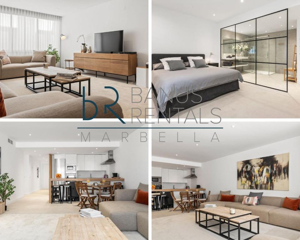 Posteľ alebo postele v izbe v ubytovaní Large apartment in Playas del Duque