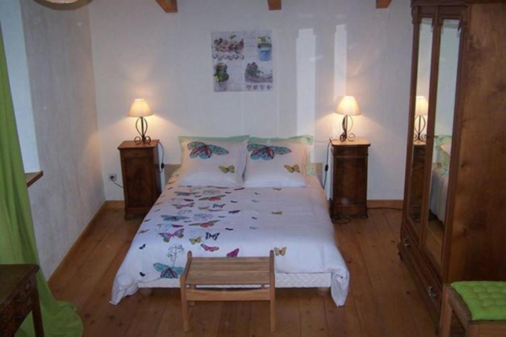 Postel nebo postele na pokoji v ubytování Salomony Chambre d'Hôtes