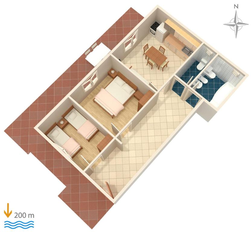 Fotografia z galérie ubytovania Apartment Baska Voda 6057c v destinácii Baška Voda