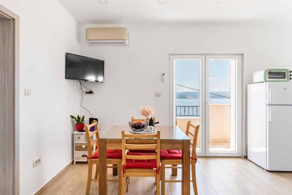 Kuchyň nebo kuchyňský kout v ubytování Luxurious apartments Bona fide