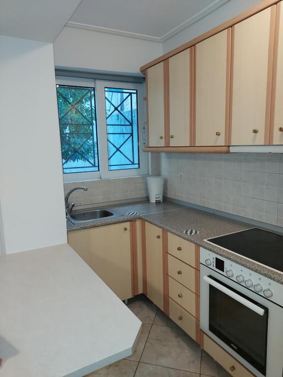 Kuchyňa alebo kuchynka v ubytovaní ADLER 5 COZY ATHENS DOWNTOWN STUDIO
