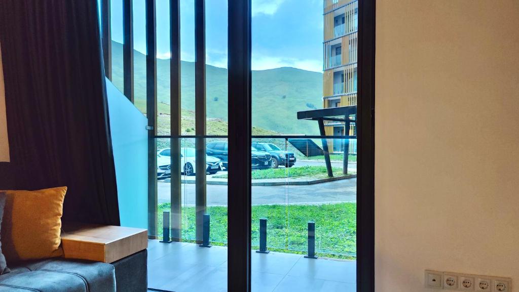 Nespecifikovaný výhled na hory nebo výhled na hory při pohledu z apartmánu