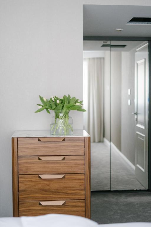 Posteľ alebo postele v izbe v ubytovaní Ibrahim Boutique Hotel
