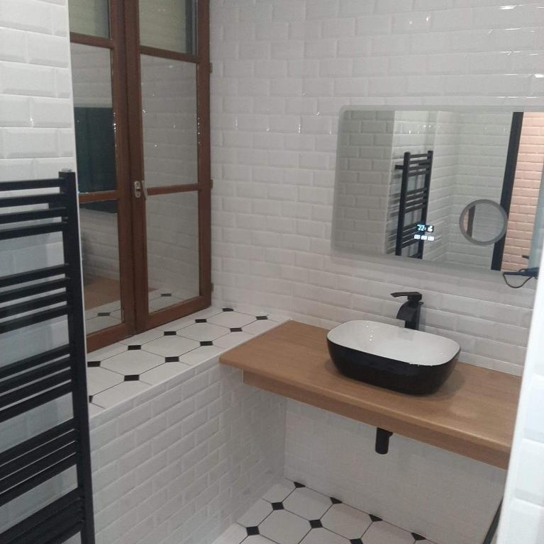 Koupelna v ubytování Auberge du Raddon