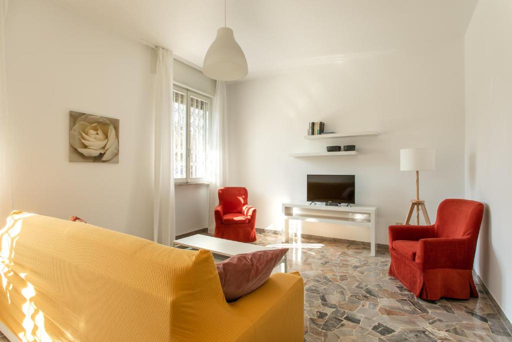 Uma área de estar em Cozy Flat Romeo Menti - Vicenza