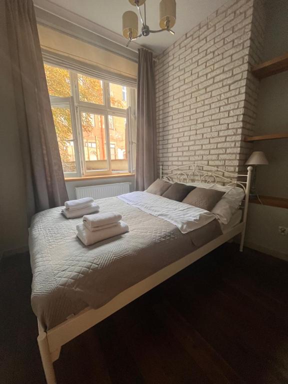 Postel nebo postele na pokoji v ubytování Old Town Apartment