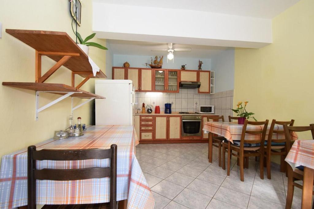 Kuchyňa alebo kuchynka v ubytovaní Apartments and rooms with parking space Starigrad, Paklenica - 6594