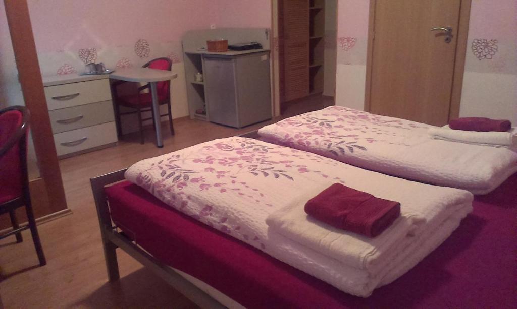 Postel nebo postele na pokoji v ubytování Penzion Areal Zamma
