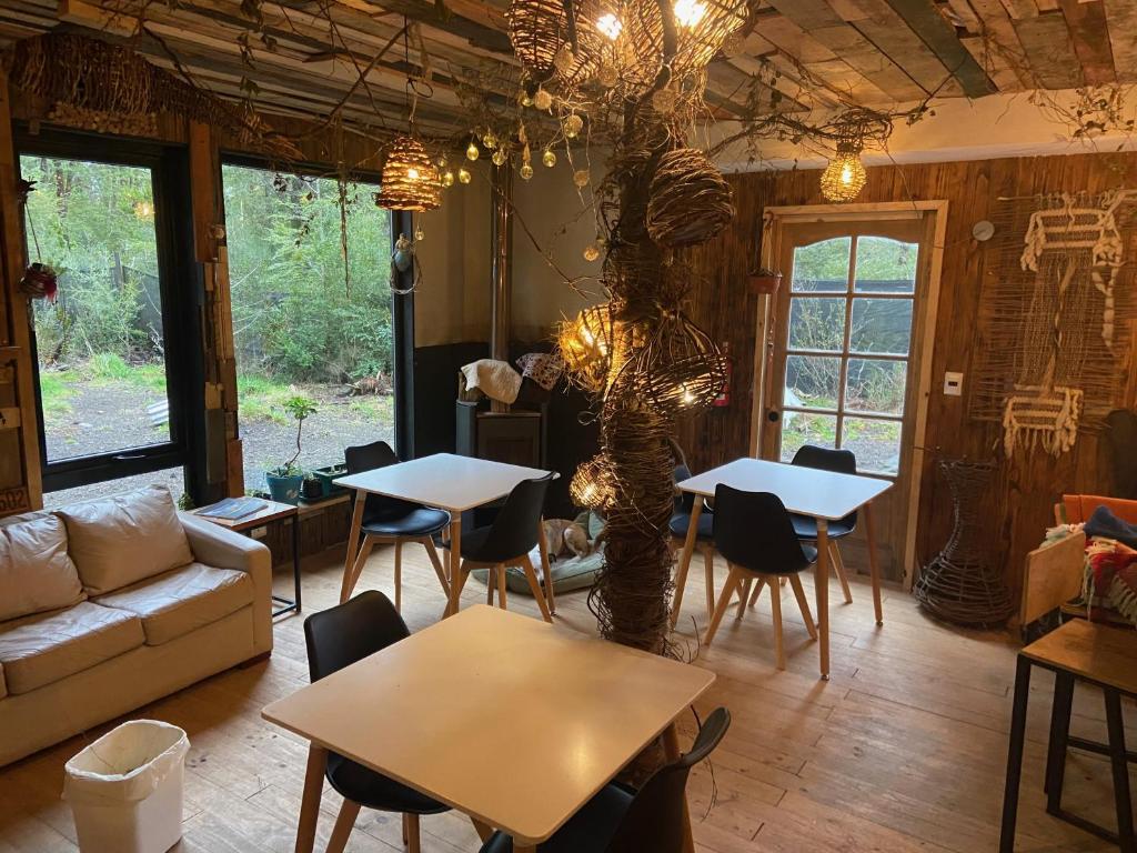 Posezení v ubytování La Colmena eco lodge