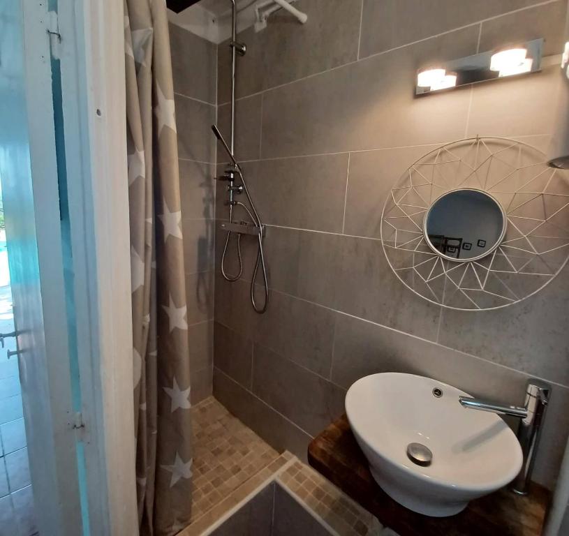 Koupelna v ubytování TI coin de paradis Frangipanier