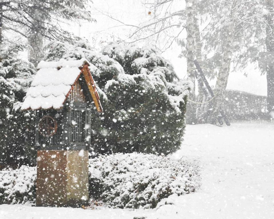 Vikendice Stara Pruga in de winter