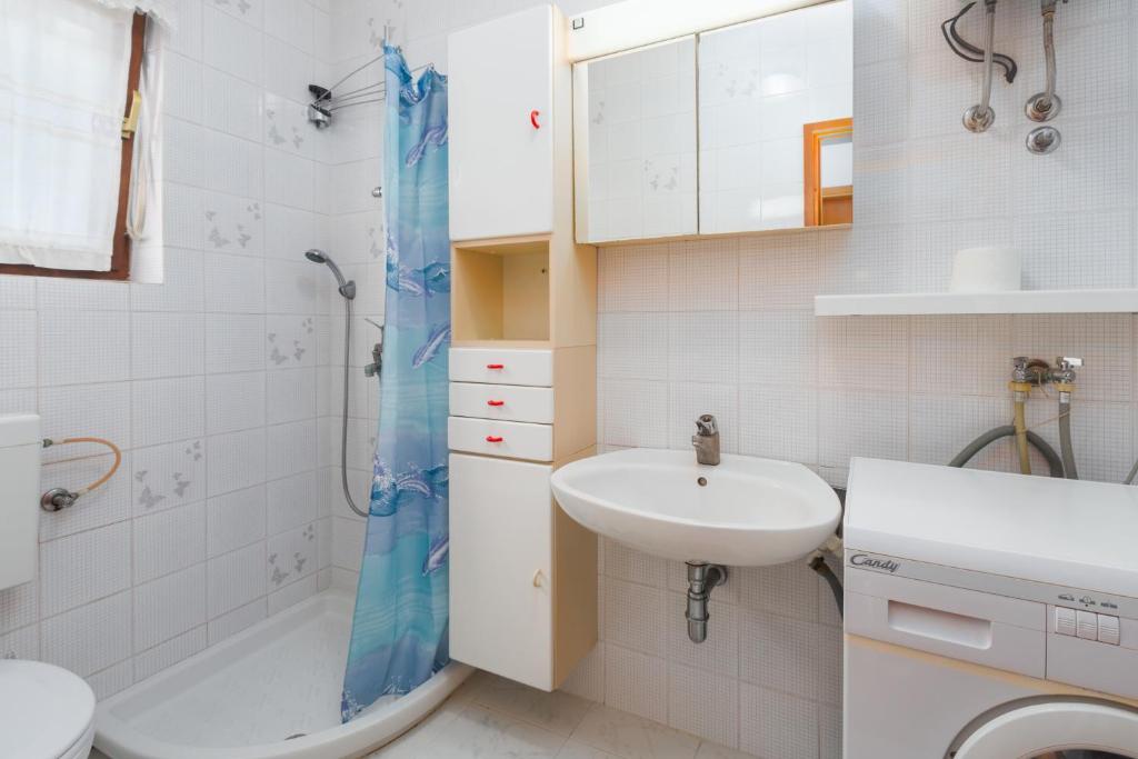 Kúpeľňa v ubytovaní Apartment Umag 6992a