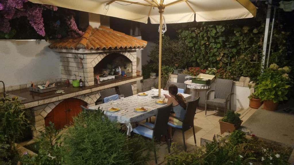 Zahrada ubytování Apartments Kekica