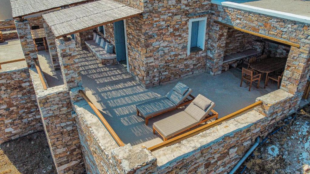 Posezení v ubytování Blue Calm Luxury Villa in Sifnos