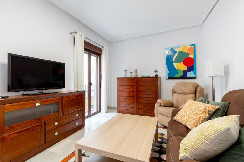 Telewizja i/lub zestaw kina domowego w obiekcie Holi-Rent Cuna