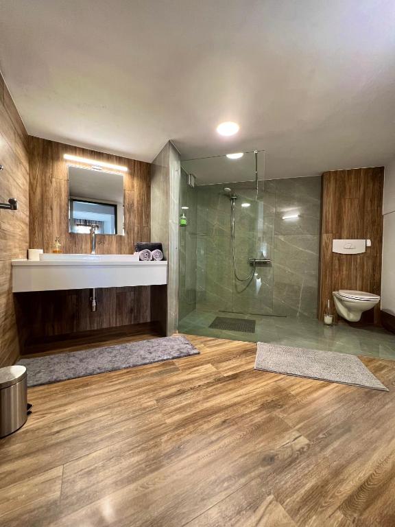 A bathroom at 659 apartments