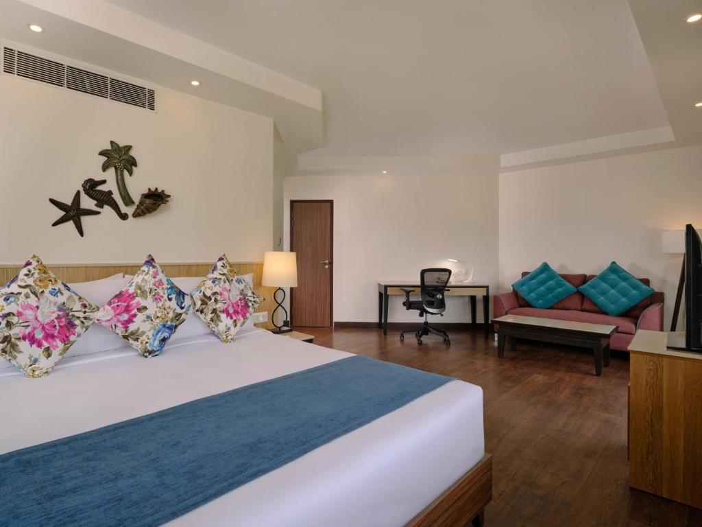 Postel nebo postele na pokoji v ubytování Holiday Inn Resort Goa by IHG
