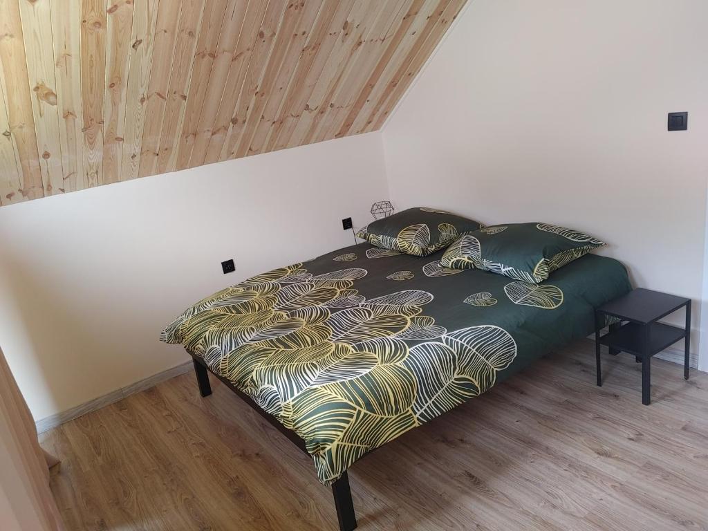 Postel nebo postele na pokoji v ubytování Domek u Antosia