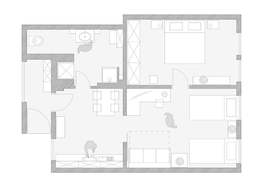 Půdorys ubytování Viktorija City Center Apartment