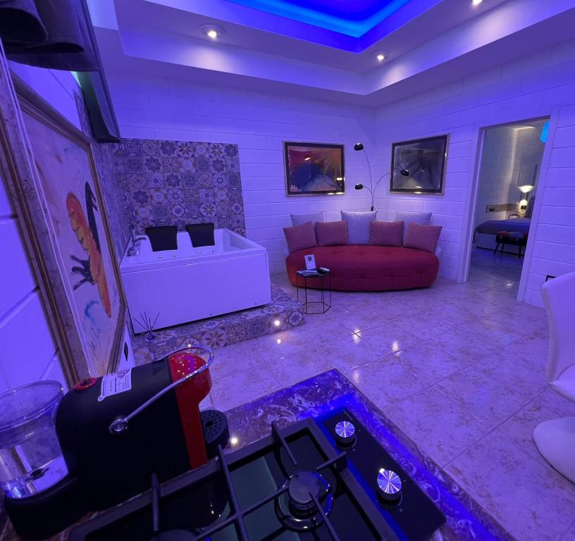 Posezení v ubytování GianLuis Luxury Suites