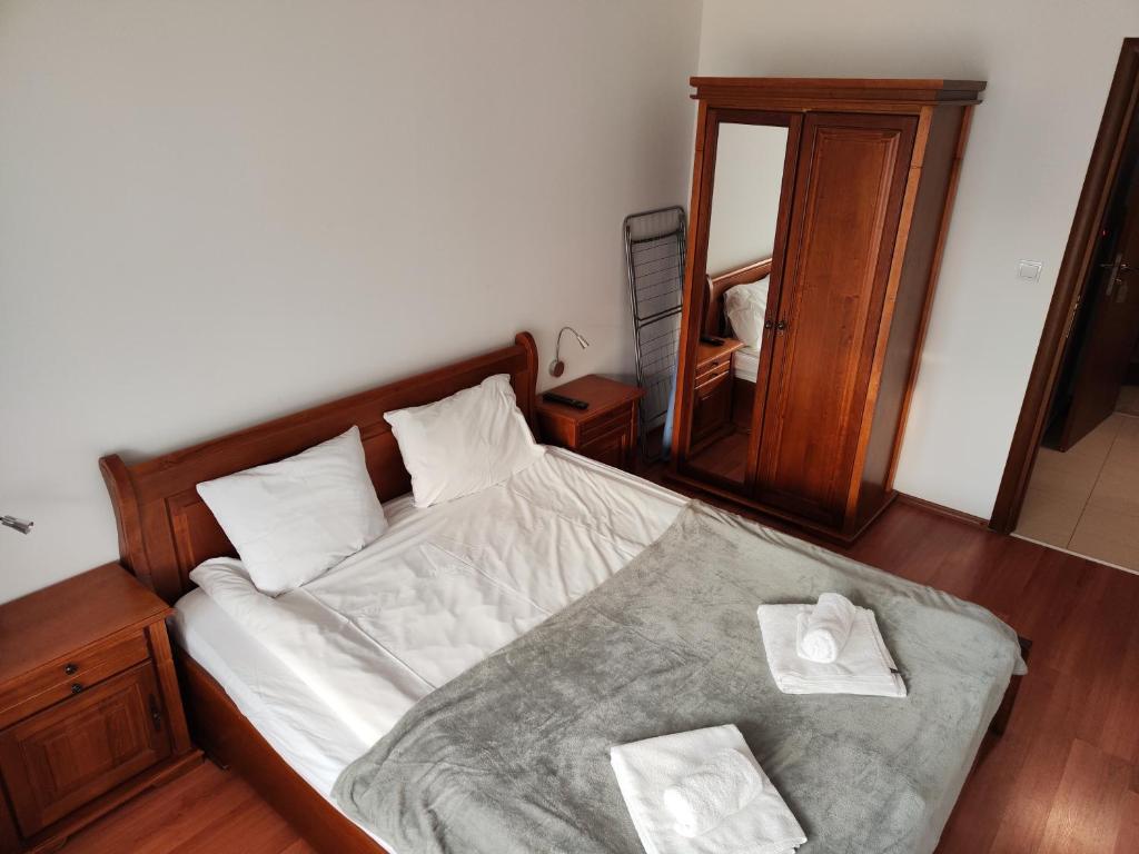 Postel nebo postele na pokoji v ubytování Bansko Belvedere Apartament