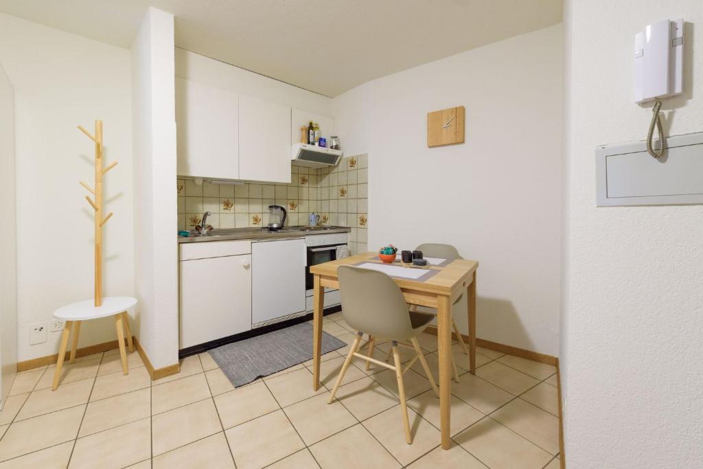 Una cocina o cocineta en Osteria Pozzo