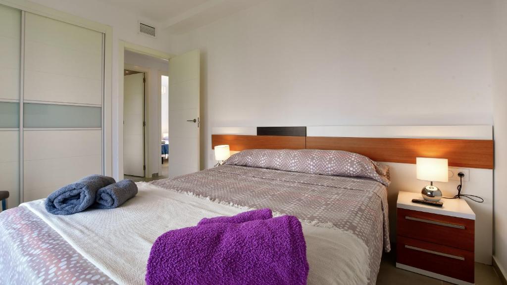 Posteľ alebo postele v izbe v ubytovaní Apartamento Sea Senses