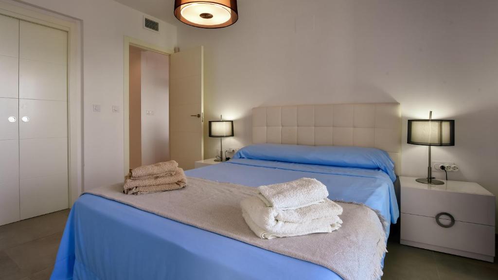 Posteľ alebo postele v izbe v ubytovaní Apartamento Sea Senses