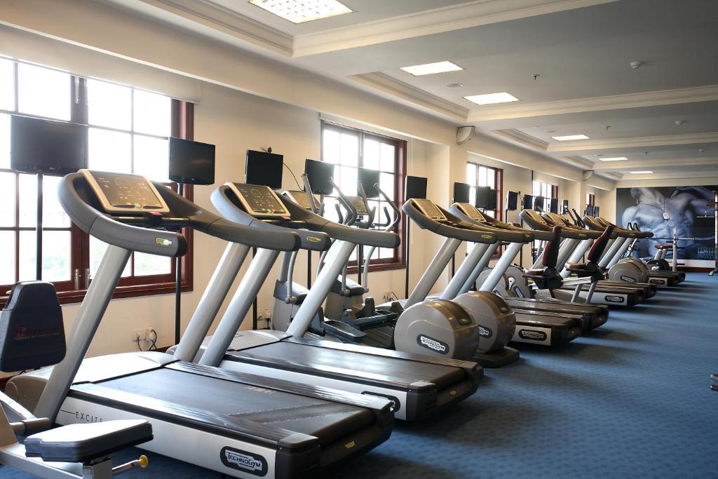 Fitness centrum a/nebo fitness zařízení v ubytování DLF Club 3