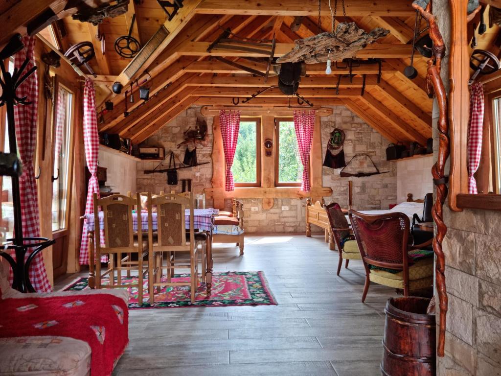 Posezení v ubytování Ethno Village Štitarica