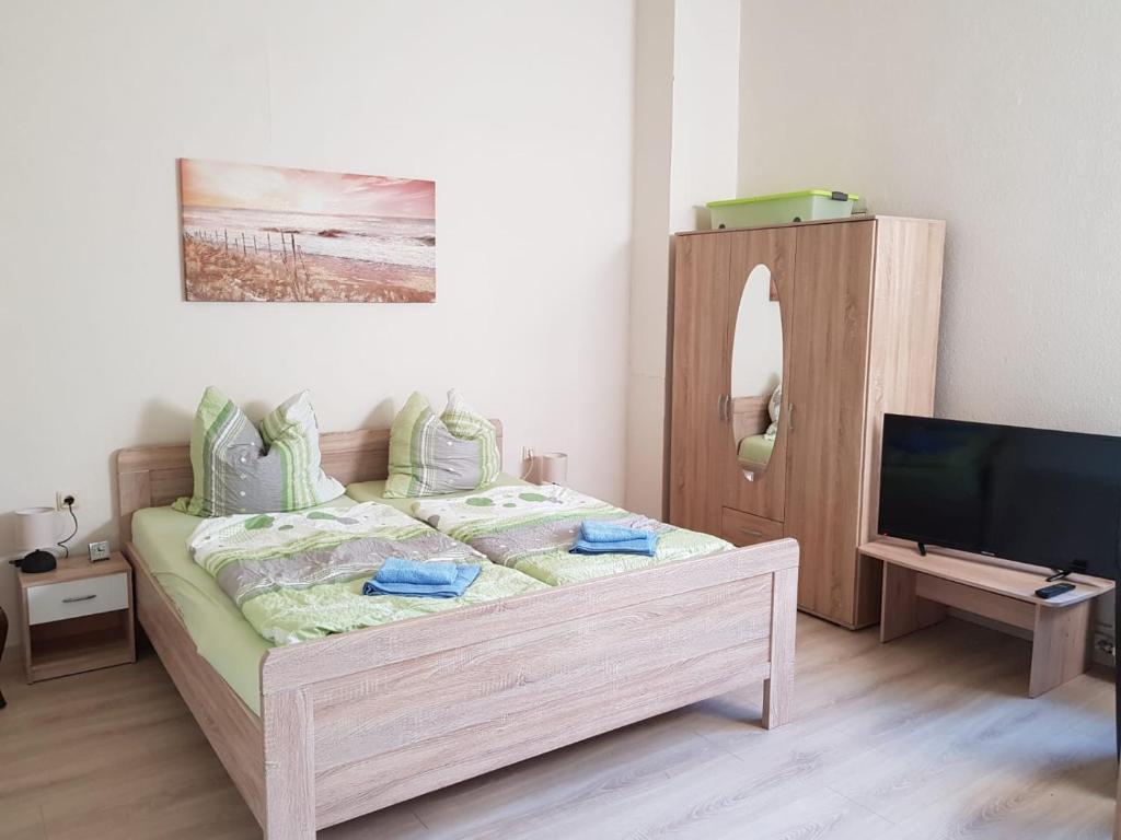 Postel nebo postele na pokoji v ubytování Villa Brockenstürmer