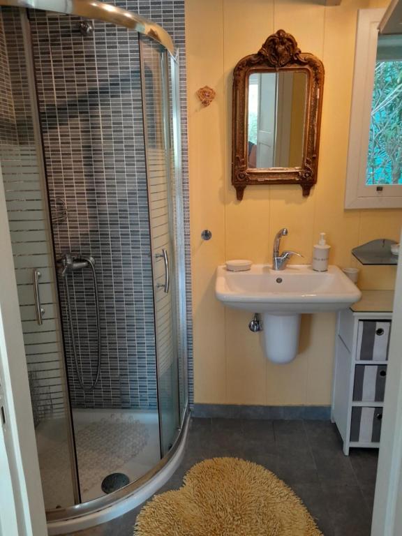 Kúpeľňa v ubytovaní Villa Menta