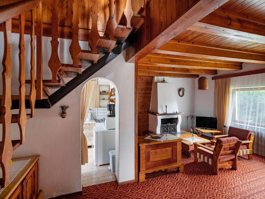 Kuchyň nebo kuchyňský kout v ubytování Holiday Home Jestřebice 8 by Interhome