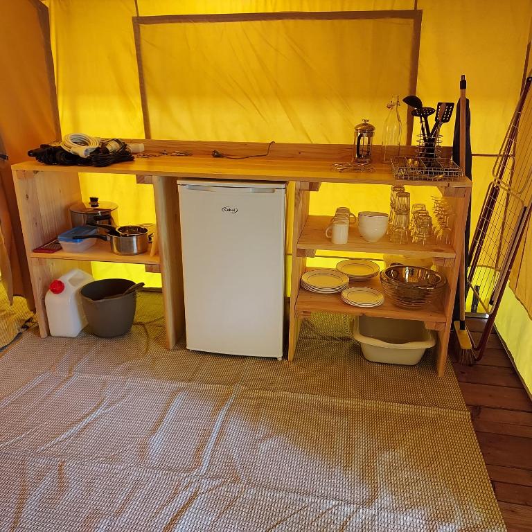 Koupelna v ubytování CAMPING ONLYCAMP CHAMARGES
