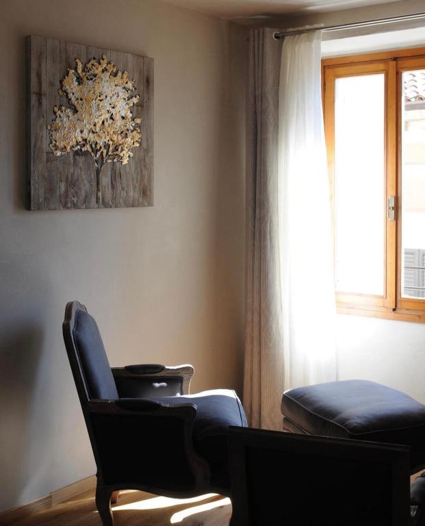 Posezení v ubytování Casa L'Andrunèl