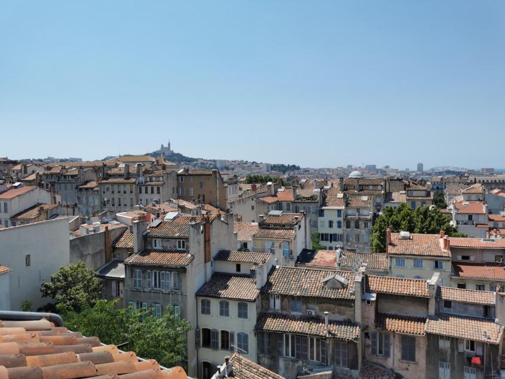 Výhľad na mesto Marseille alebo výhľad na mesto priamo z apartmánu