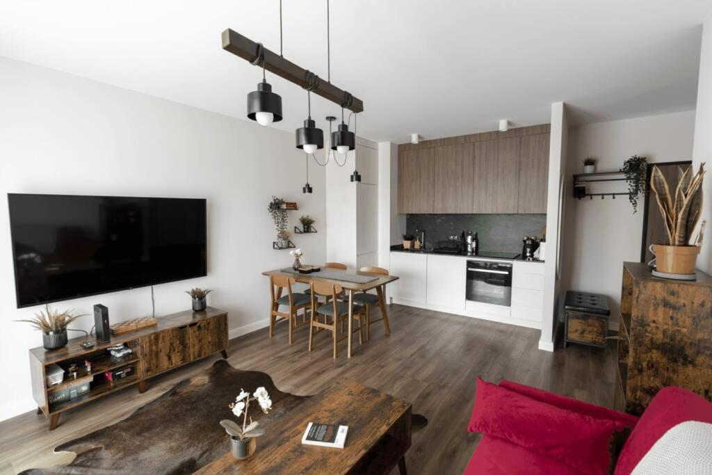 Vintage apartment with huge bed, electric scooter, boxing bag, Gdańsk - Housity