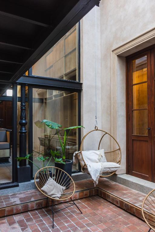 Patio nebo venkovní prostory v ubytování Faz Hostel