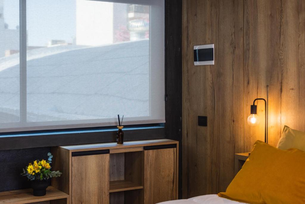 Postel nebo postele na pokoji v ubytování Faz Hostel