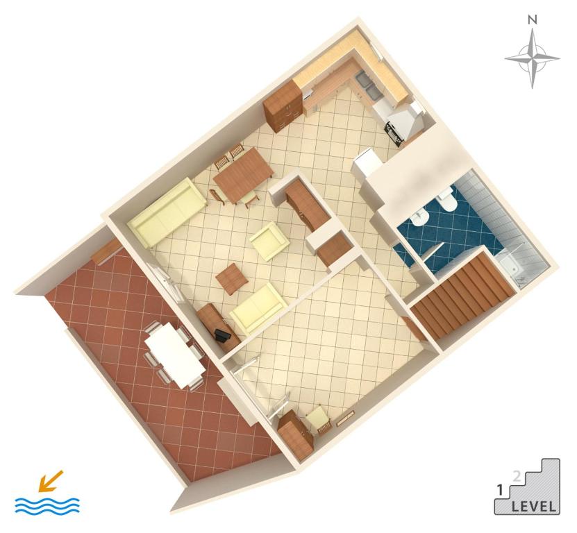 Plán poschodí v ubytovaní Seaside holiday house Cavtat, Dubrovnik - 8557