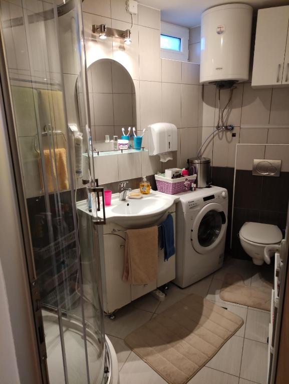 Koupelna v ubytování Apartman Anka