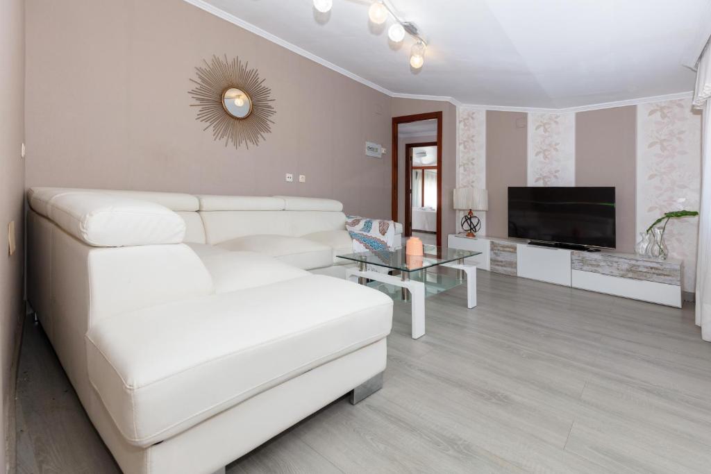 TV a/nebo společenská místnost v ubytování Casa Adriana