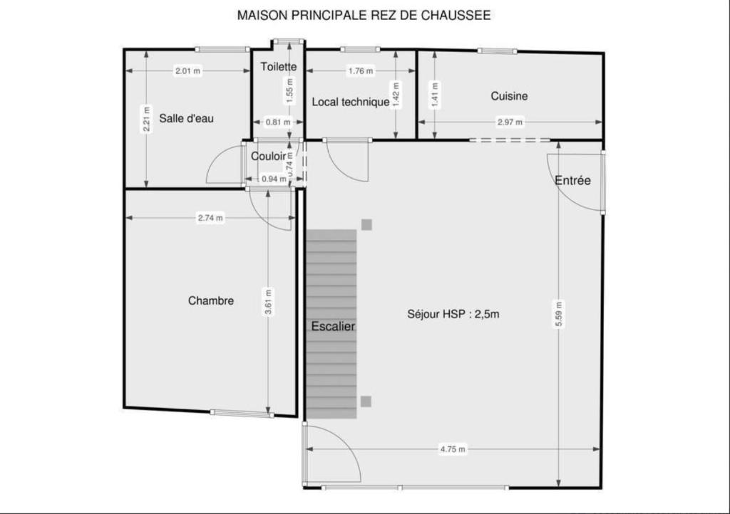 Plan de l'établissement Ty Koad