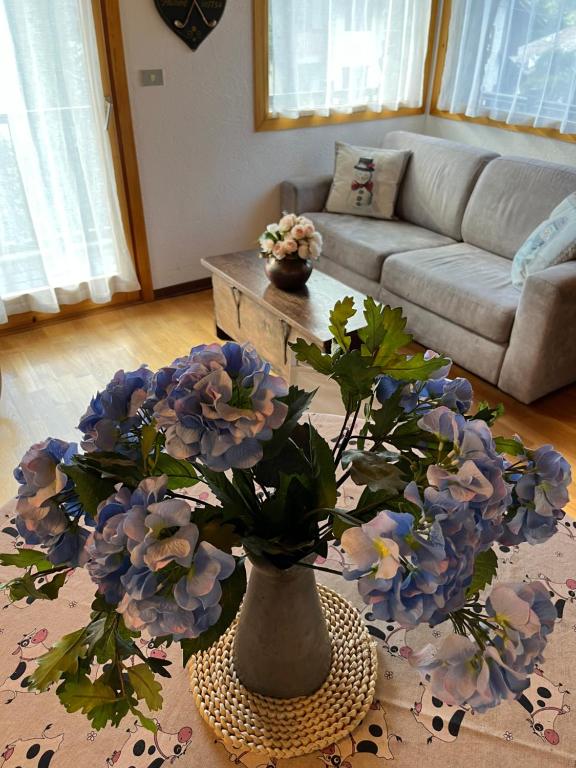 Posezení v ubytování Chalet Blanc "Le Flocon"