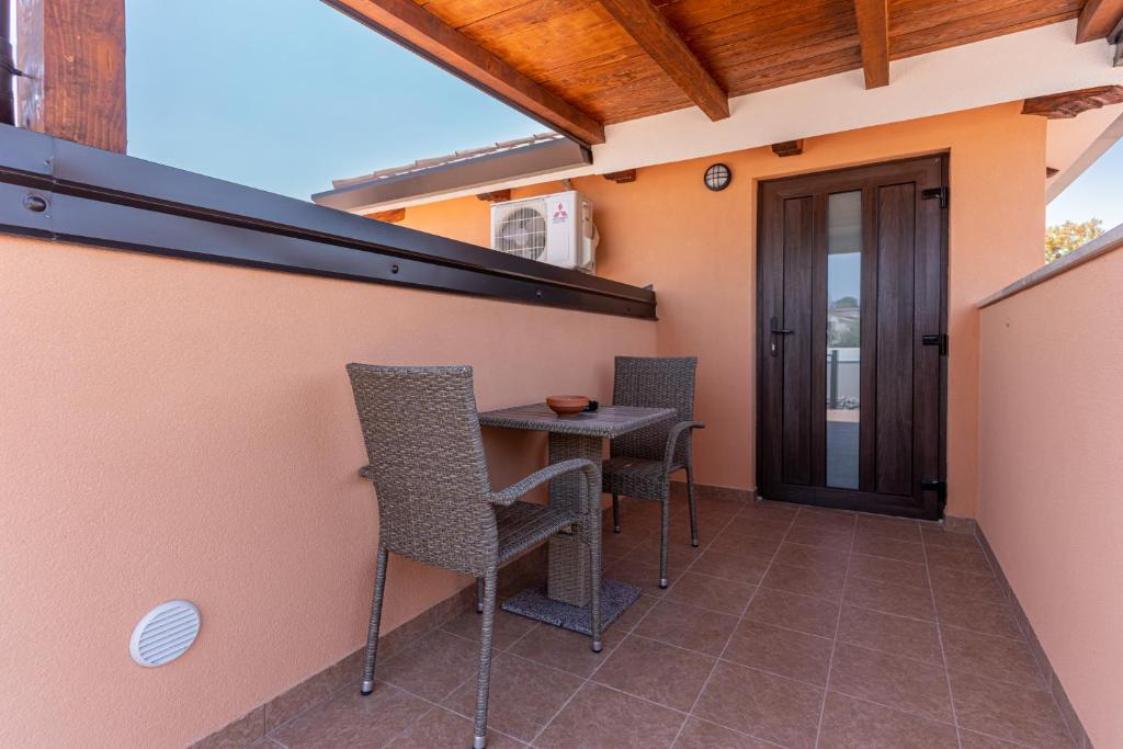 Balkón nebo terasa v ubytování Apartments Marancin