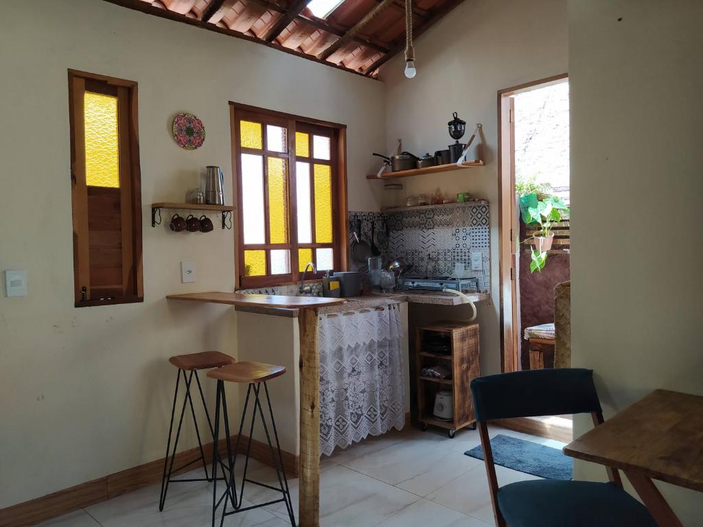 Kuchyň nebo kuchyňský kout v ubytování Casa da Mi Temporada - Tiny House