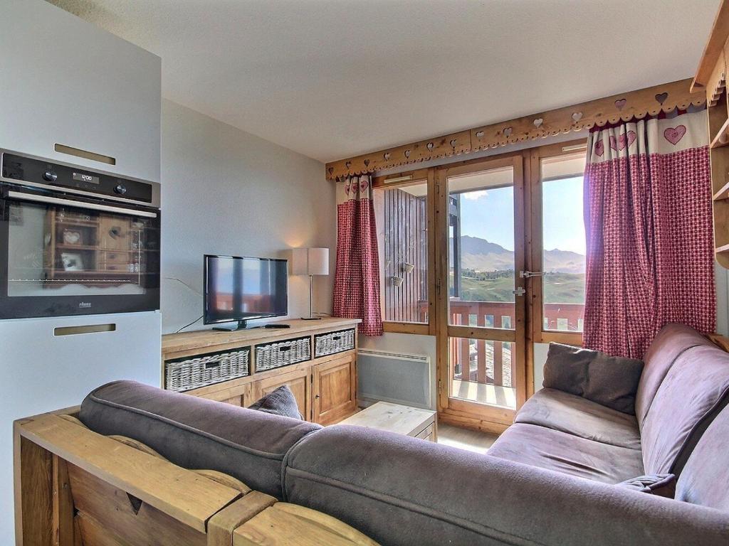 Studio cabine pour 4 au pied des pistes avec balcon